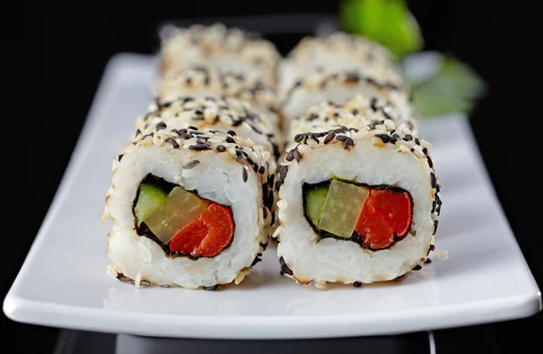 Vegetarian sushi — Stock fotografie