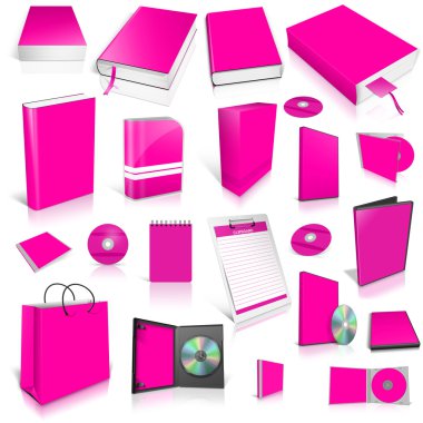 Margeta 3d blank cover collection clipart