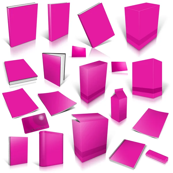 Margeta 3d blank cover collection — Stock Photo, Image
