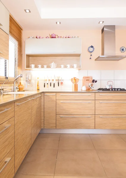 Nytt kök i ett modernt hem — Stockfoto