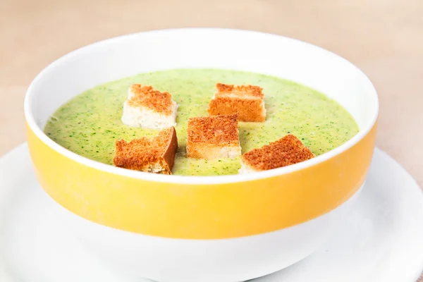 A sopa de brócolis — Fotografia de Stock