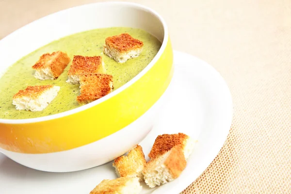 A sopa de brócolis — Fotografia de Stock