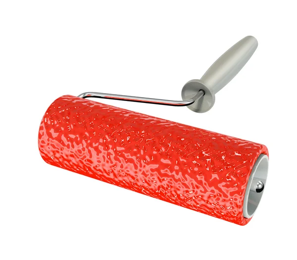 Rollo cepillo rojo — Foto de Stock