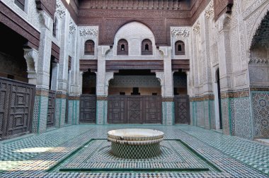 Bou Inania Madrasa at Meknes, Morocco clipart