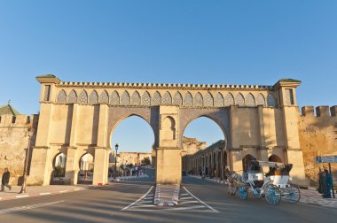 Imperial City door at Meknes, Morocco clipart