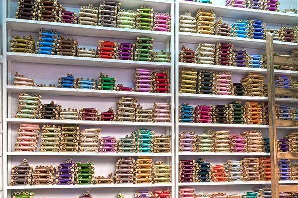 Bomullstråd produceras på meknes, Marocko — Stockfoto