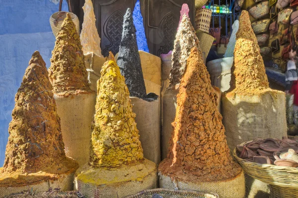舍夫沙万蓝镇在摩洛哥的露天市场 — 图库照片