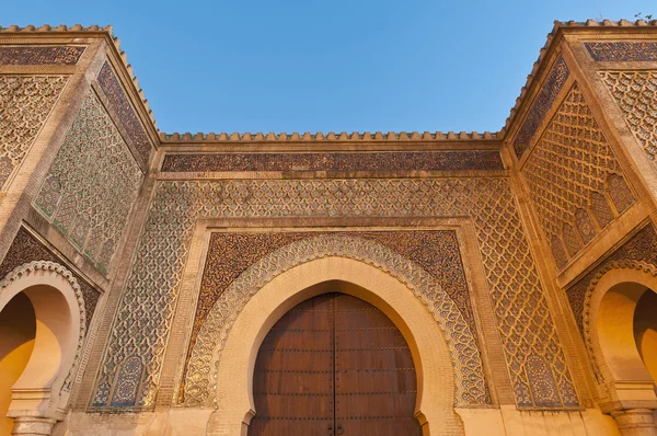 Puerta de Bab Jama en Nouar en Meknes, Marruecos — Foto de Stock