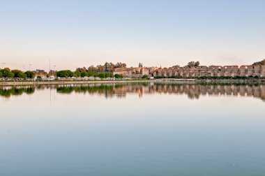 Agdal pond at Meknes, Morocco clipart