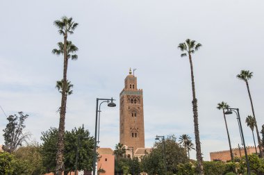 Koutoubia Mosque at Marrakech, Morocco clipart