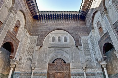 Misbahiya medersa at Fez, Morocco clipart