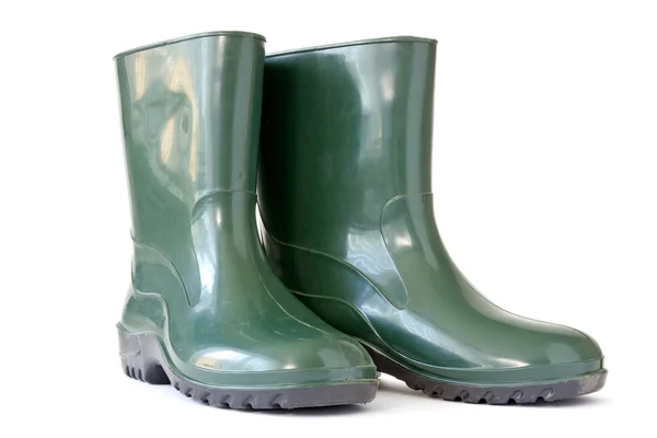 Πράσινο καουτσούκ μπότες — Φωτογραφία Αρχείου