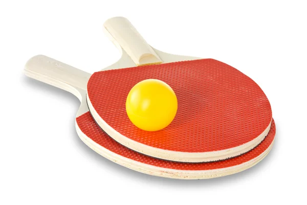 Tennisracketar och tennisboll — Stockfoto