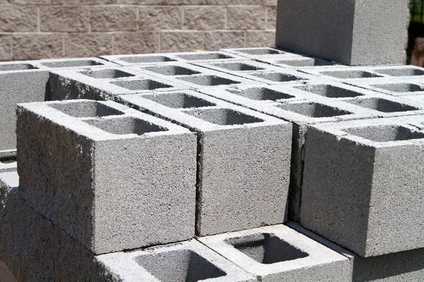 Architecturale betonblokken Stockafbeelding