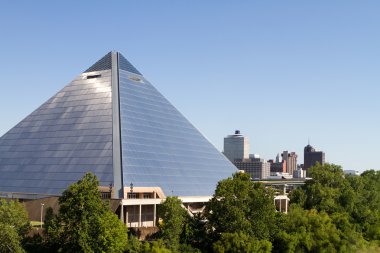 Memphis City Arena Skyline clipart