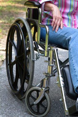 Disabled Woman In Wheelchair clipart