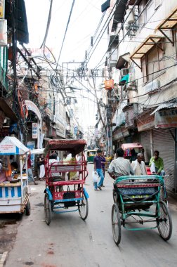 Rickshas in old part of New Delhi