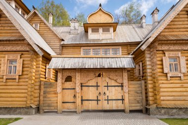 Wooden log house