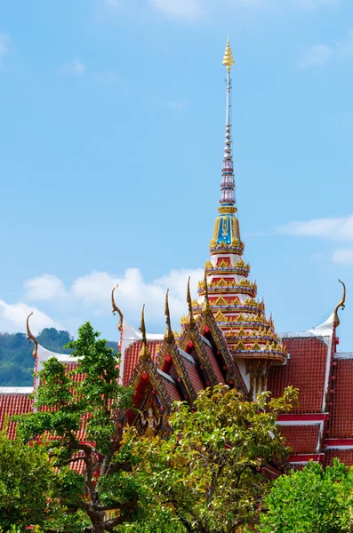 Telhado templo budista — Fotografia de Stock