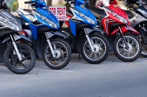 stock image Motorbikes for rent in Thailand