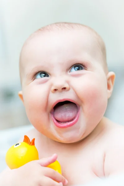 Nahaufnahme Porträt des entzückenden Babys — Stockfoto