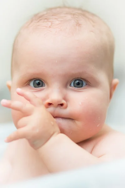 Closeup portrait of adorable baby — Stock Photo, Image
