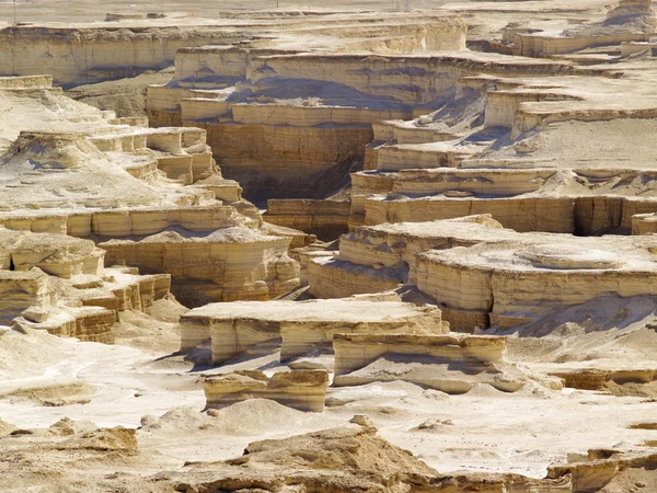 Пустыня в Израиле - вид с Масады — стоковое фото