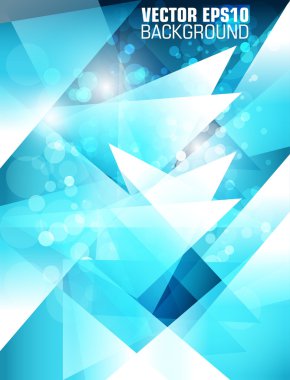 Abstract high-tech background with bokeh. vector clipart