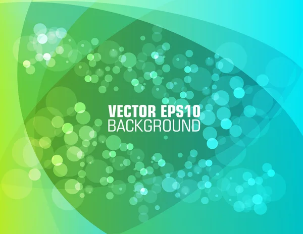 Barevné hladké twist světelné čáry a bokeh vektorové pozadí — Stockový vektor