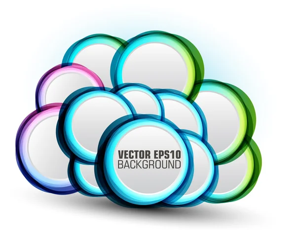 Abstraktní řeči bublina vektorové pozadí — Stockový vektor