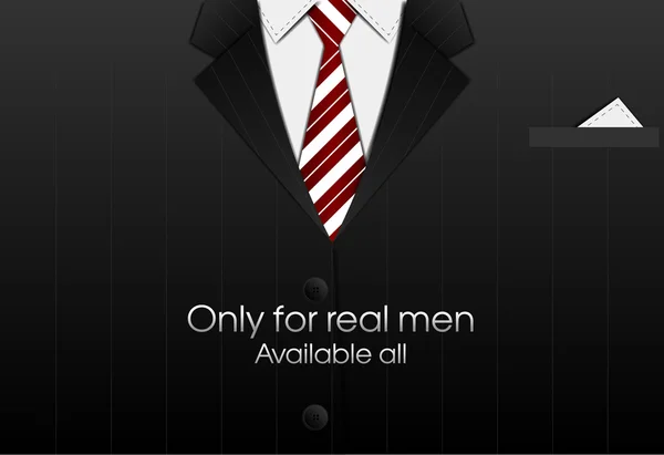 Costume d'affaires avec cravate. bacground vectoriel — Image vectorielle