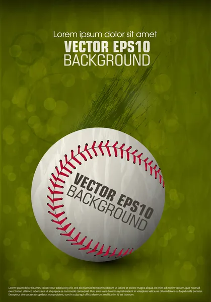 Pallone da baseball — Vettoriale Stock