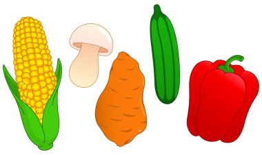 Vegetable set 3 clipart