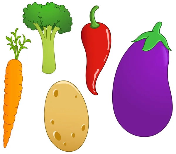 Conjunto de verduras 2 — Vector de stock