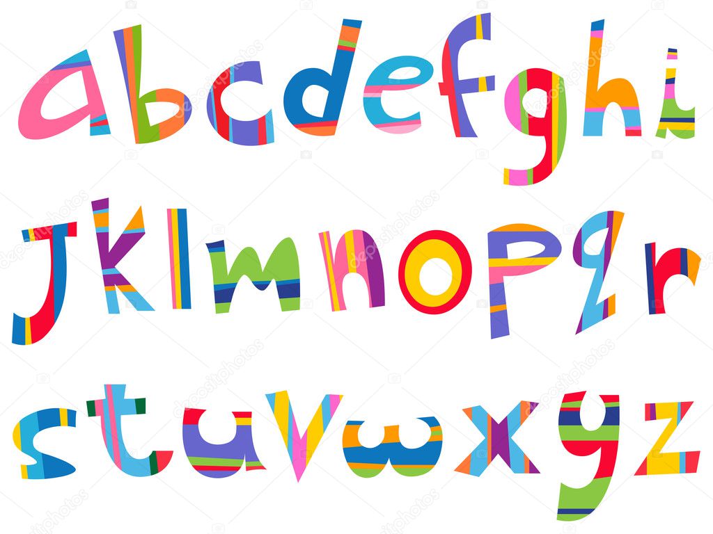 Lower case fun alphabet