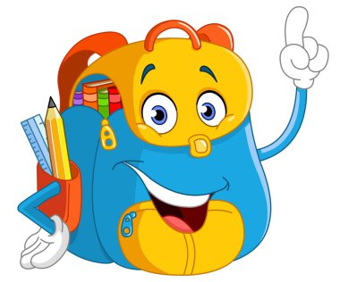Cartoon backpack