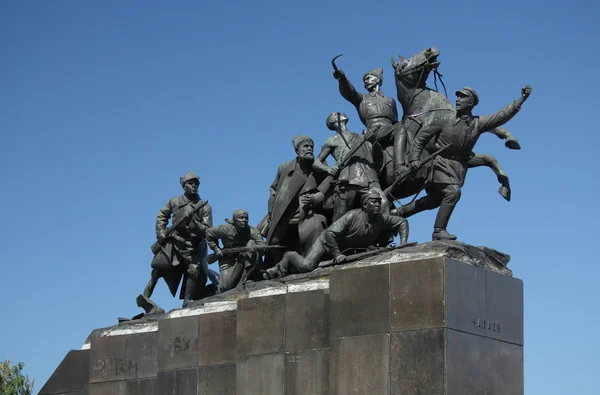 Памятник Василию Чапаеву в Самаре — стоковое фото