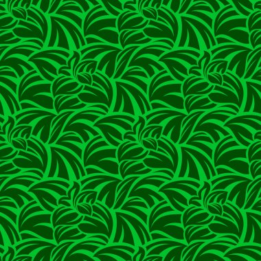 Yeşil sorunsuz duvar kağıdı deseni