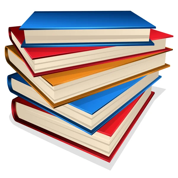 Stapel boeken — Stockvector