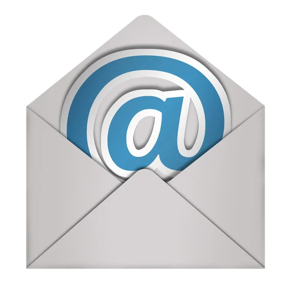 Φάκελος σημάδι ηλεκτρονικού ταχυδρομείου — Stockfoto