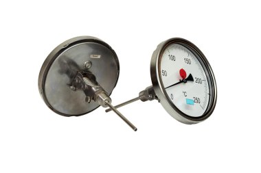 Industrial thermometer. clipart