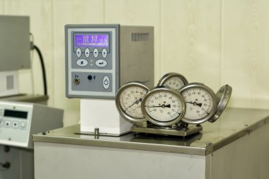 Thermostat laboratory. clipart