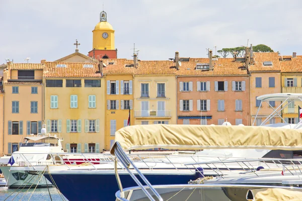 Přístav Saint Tropez, Francie — Stock fotografie