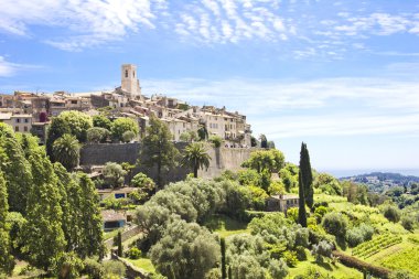 Saint Paul de Vence, south of France clipart