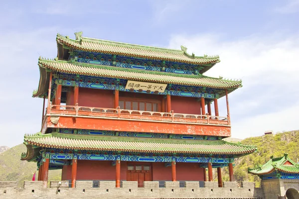 Monumento en la Gran Muralla de China — Foto de Stock