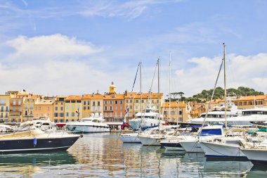 Port of Saint-Tropez, France clipart