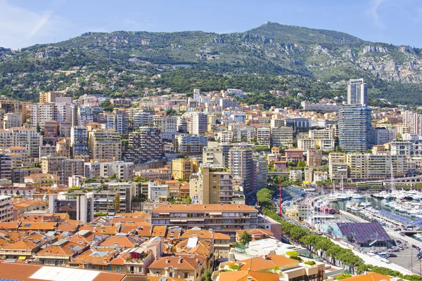 Letecký pohled na Monako — Stock fotografie