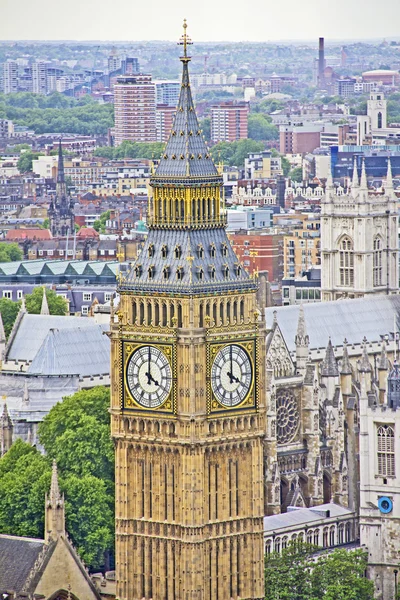 Вид на Лондон и Биг-Бен — стоковое фото