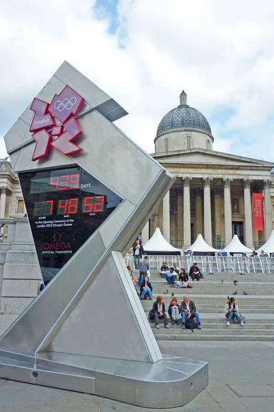 Trafalgar Square preparado para los Juegos Olímpicos — Foto de Stock
