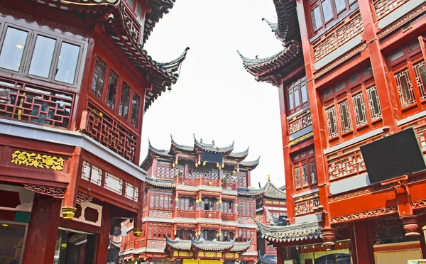 Shanghaier Altstadt, Yuyuan-Gärten — Stockfoto